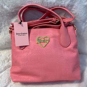 Juicy Couture Deboss Logo Pink Icing Mini Tote